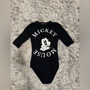 Bershka Black Mickey Mouse bodysuit